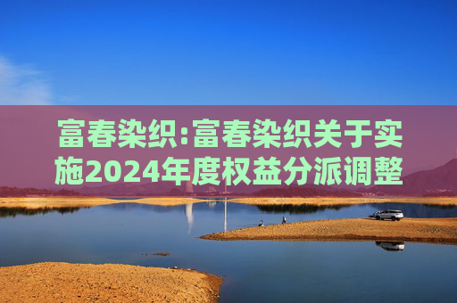富春染织:富春染织关于实施2024年度权益分派调整可转债转股价格的公告  第1张