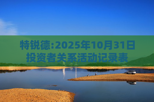 特锐德:2025年10月31日投资者关系活动记录表  第1张