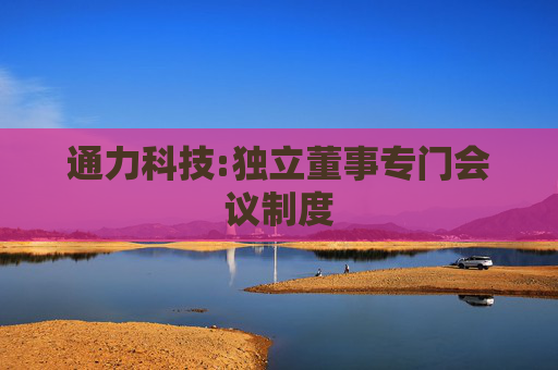 通力科技:独立董事专门会议制度