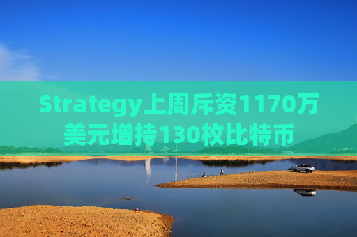 Strategy上周斥资1170万美元增持130枚比特币