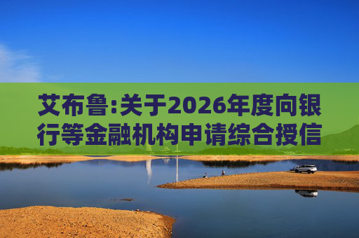 艾布鲁:关于2026年度向银行等金融机构申请综合授信额度及担保暨关联交易的公告