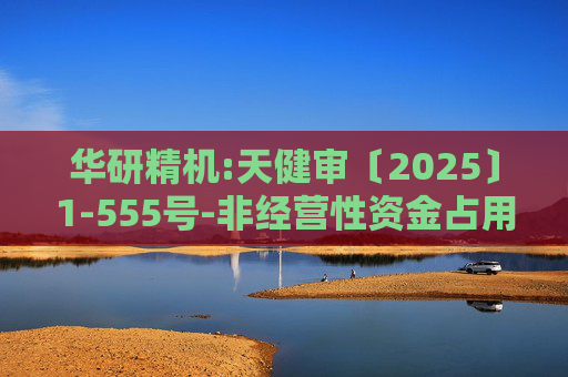 华研精机:天健审〔2025〕1-555号-非经营性资金占用及其他关联资金往来情况的专项审计说明