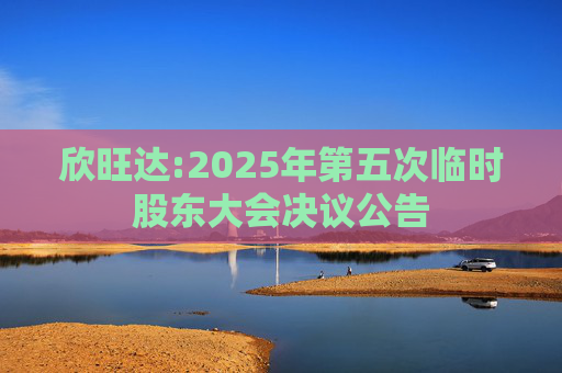 欣旺达:2025年第五次临时股东大会决议公告