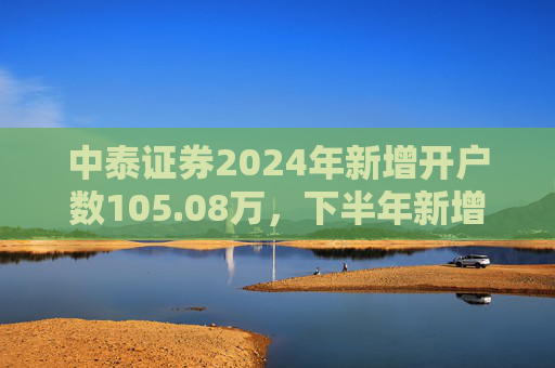 中泰证券2024年新增开户数105.08万，下半年新增开户43.1万环比降幅超30%  第1张
