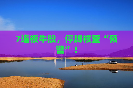 7连板牛股，停牌核查“预警”！