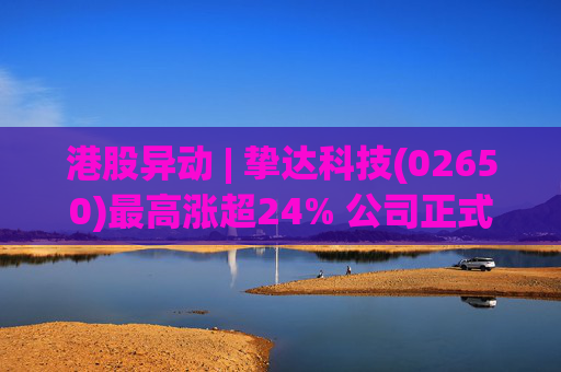 港股异动 | 挚达科技(02650)最高涨超24% 公司正式入通有望带来估值流通性双提升  第1张