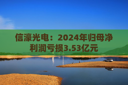 信濠光电：2024年归母净利润亏损3.53亿元