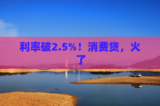 利率破2.5%！消费贷，火了  第1张