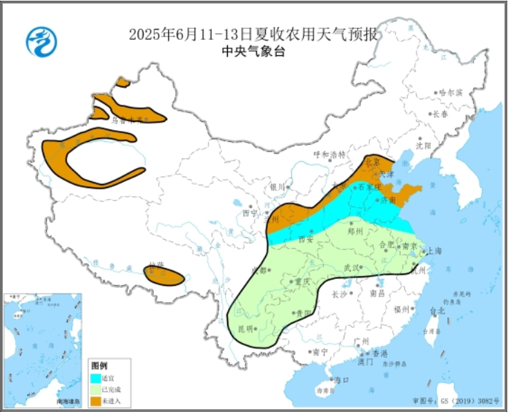 麦收区天气晴好利于收获 但部分地区墒情持续偏差需造墒播种  第4张